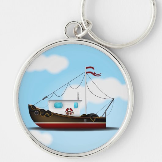 Visboot Sleutelhanger (Voorkant)