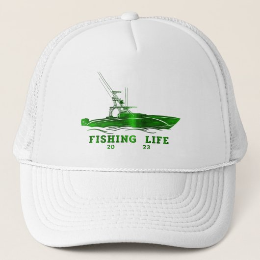 Visboot  trucker pet (Voorkant)