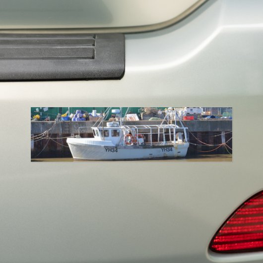 Visboot YH 34 Bumpersticker (Op auto)