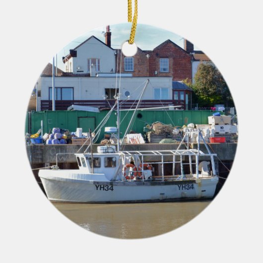Visboot YH 34 Keramisch Ornament (Voorkant)