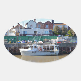Visboot YH 34 Ovale Sticker