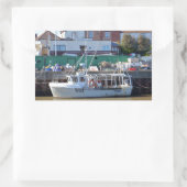 Visboot YH 34 Rechthoekige Sticker (Tas)