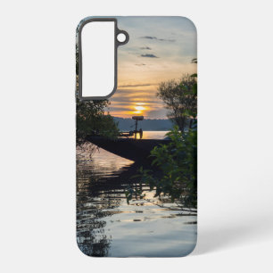 Visboot Zonsopgang Samsung Hoesje Samsung Galaxy Hoesje