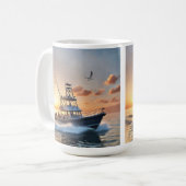 Visbootmok Koffiemok (Voorkant links)