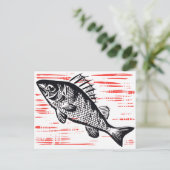  visbos briefkaart (Staand voorkant)