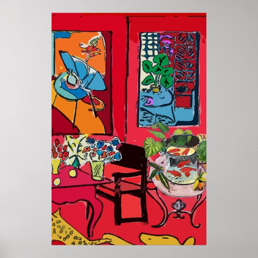 VisBowl-tabel Poster (Voorkant)