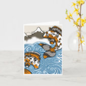 visbriefkaart kaart (Gele Bloem)