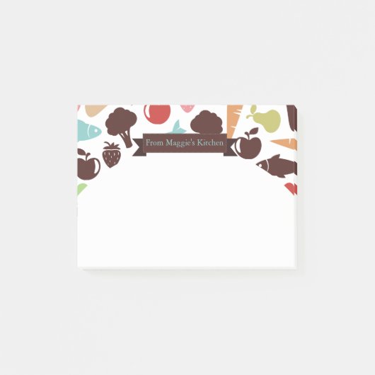 Visbrood groente- en fruitkeuken post-it® notes (Voorkant)