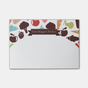Visbrood groente- en fruitkeuken post-it® notes