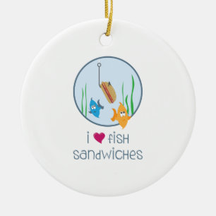 Visbroodjes Keramisch Ornament