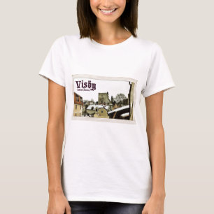Visby, Gotland, Zweedse Briefkaart Style T-shirt