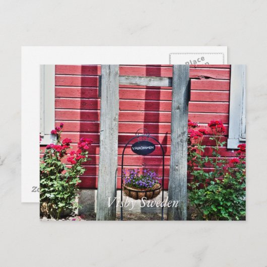 Visby Welcome sign, Briefkaart (Voorkant / Achterkant)