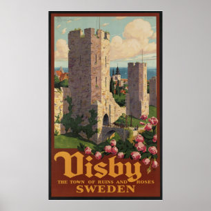 Visby Zweden Poster