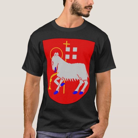 Visby, Zweden, wapenschild Gotland T-shirt (Voorkant)