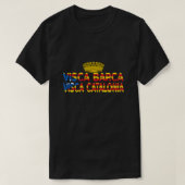Visca Barca Visca Catalunya T-shirt (Design voorkant)
