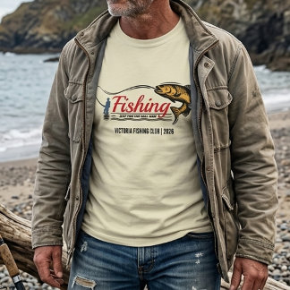 Visclub Echt Mannen Bass Visser T-Shirt