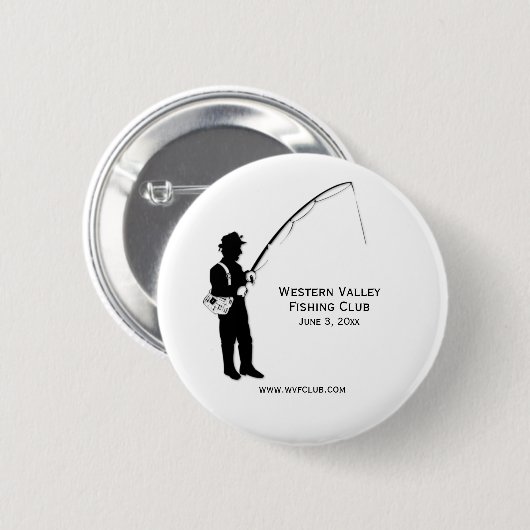 Visclub Openeringsdag Ronde Button 5,7 Cm (Voorkant /achterkant)