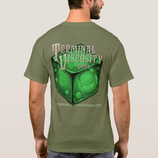 Viscositeit Motor T-stuk T-shirt (Achterkant)