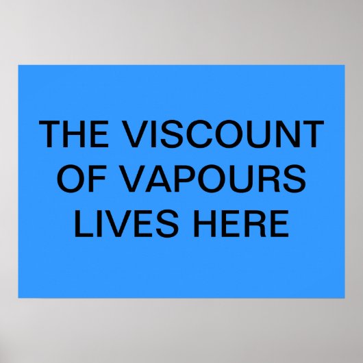VISCOUNT VAN VAPORS POSTER (Voorkant)