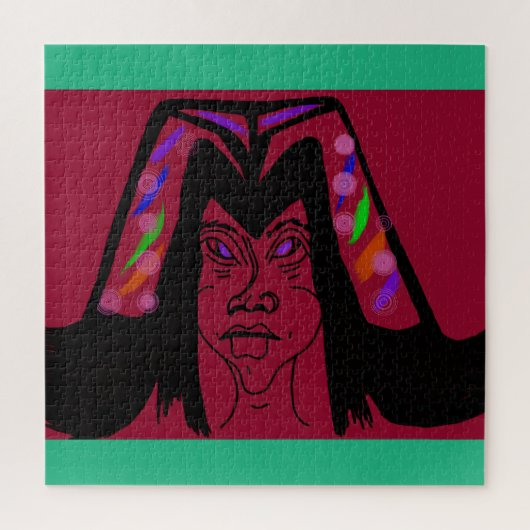 Viscountess with Headdress Jigsaw Puzzle Legpuzzel (Verticaal)