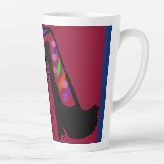 Viscountess with Headdress  Latte Mok (Rechts)