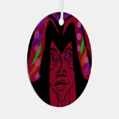 Viscountess with Headdress Metalen Ornament (Voorkant Rechts)