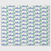 visdag baby eerste verjaardag cadeaupapier (Vlak)