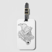 visdeuel bagagelabel (Voorkant (verticaal))