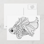 visdeuel briefkaart (Voorkant / Achterkant)