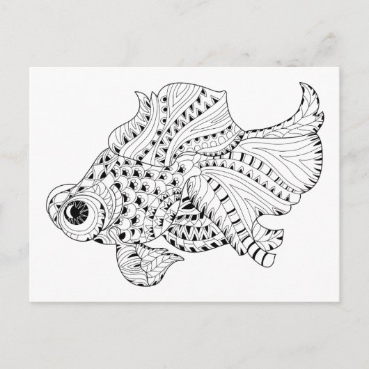 visdeuel briefkaart (Voorkant)