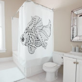 visdeuel douchegordijn (In situ)