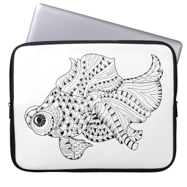 visdeuel laptop sleeve (Voorkant)
