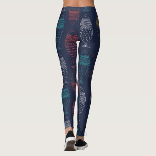 visdeuel leggings (Achterkant)