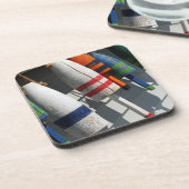 Visdobber kurk onderzetter set (Linkerzijde)