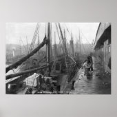 Visdokken, Grimsby, begin 20e eeuw Poster (Voorkant)