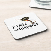 visdoorlatende vis met aas drankjes onderzetter (Linkerzijde)