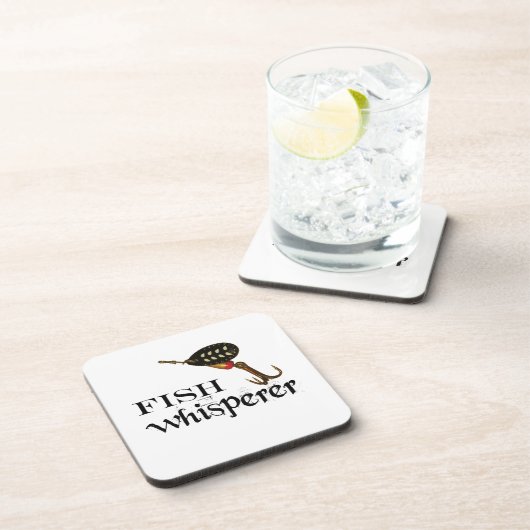 visdoorlatende vis met aas drankjes onderzetter (Rechterzijde)