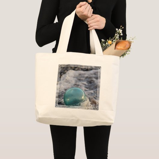 Visdrijvende omringd door branding grote tote bag (Voorkant (product))