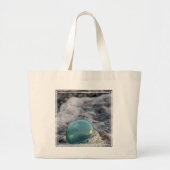 Visdrijvende omringd door branding grote tote bag (Voorkant)