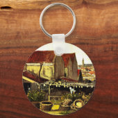 Visdroogloods door Vincent van Gogh Sleutelhanger (Voorkant)