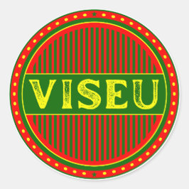 Viseu City Pride Emblem – Portuguese Identity Ronde Sticker