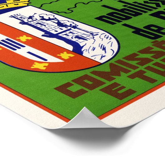 Viseu Portugal Vintage Poster 1934 (Hoek)