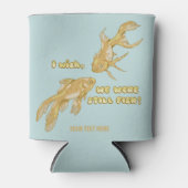 Visevolutie grappige goudvis blikjeskoeler (Voorkant)