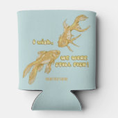 Visevolutie grappige goudvis blikjeskoeler (Achterkant)