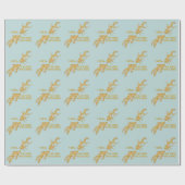 Visevolutie grappige goudvis cadeaupapier (Vlak)