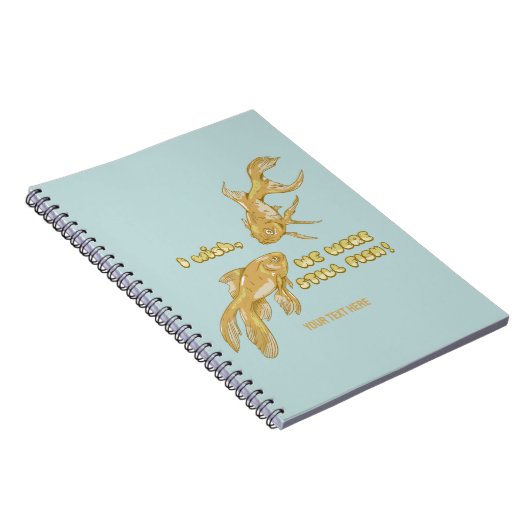 Visevolutie grappige goudvis notitieboek (Rechterzijde)