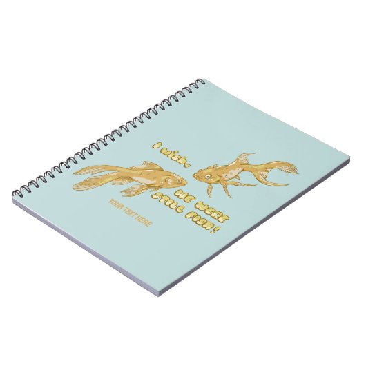 Visevolutie grappige goudvis notitieboek (Linkerzijde)