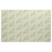 Visevolutie grappige goudvis stof (Fat Quarter)