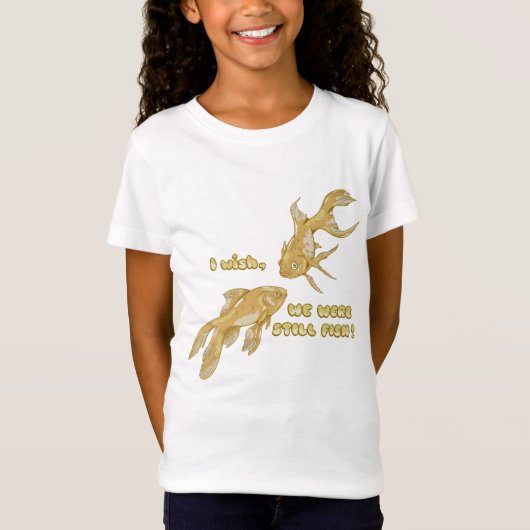 Visevolutie grappige goudvis t-shirt (Voorkant)