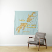 Visevolutie grappige goudvis wandkleed (In situ)